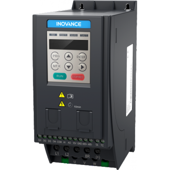 Преобразователь частоты, серия MD200, 2,2 кВт, 5,5 А, перегрузка 150%, 380B, INOVANCE 1,1 MD200T2.2B