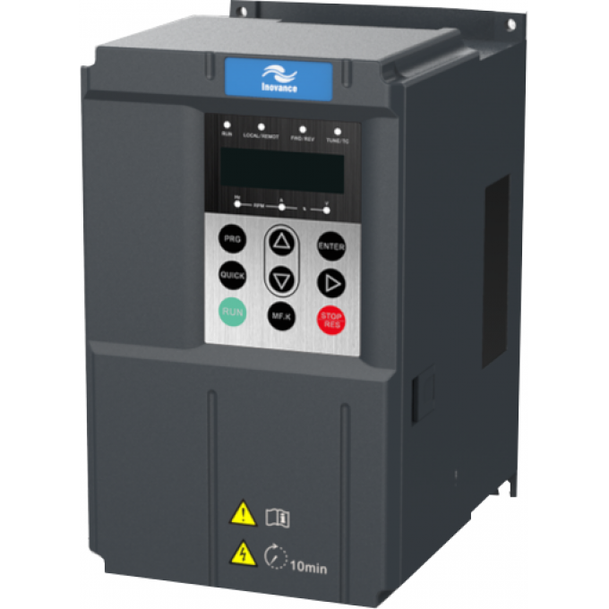 Преобразователь частоты, серия MD500, 0,4 кВт, 1,5 А, перегрузка 150%, 380B, INOVANCE 1,6 MD500T0.4GB